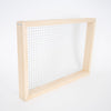 Handcrafted 8-frame wooden candy board feeder with wire mesh, Amish made in the USA, designed for beekeeping and moisture control in hives, featured in Farm, Garden & Tool and Beekeeping Supplies collections.