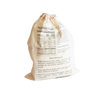 Handcrafted cloth pouch containing exclusive Lehman's biscuit mix with printed nutrition facts and baking instructions, ideal for Kitchen & Food, Pantry, and Dry Goods collections.
