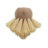 Handcrafted scrubber head with pointed wooden block and extra-hard tampico bristles, designed for detailed cleaning in tubs and showers, featured in Home & Decor and Household Cleaning collections.