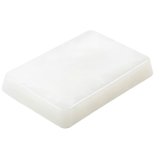 Rectangular white block of firm molding wax designed for candlemaking, ideal for creating detailed free-standing candles, featured in Lamps & Lighting and Candlemaking Supplies collections.