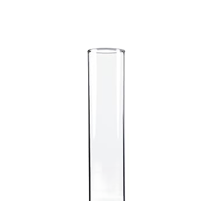 Handcrafted clear glass oil lamp chimney with a 2-7/8 inch base and a slight bulge, part of Lehman’s Lamps & Lighting, Parts and Accessories, and Chimneys and Globes collections.