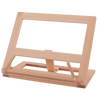 Tilting countertop cookbook holder crafted from oiled beechwood, designed to keep recipes visible hands-free, ideal for Kitchen & Food, Kitchen Gadgets, and Cookbooks collections.