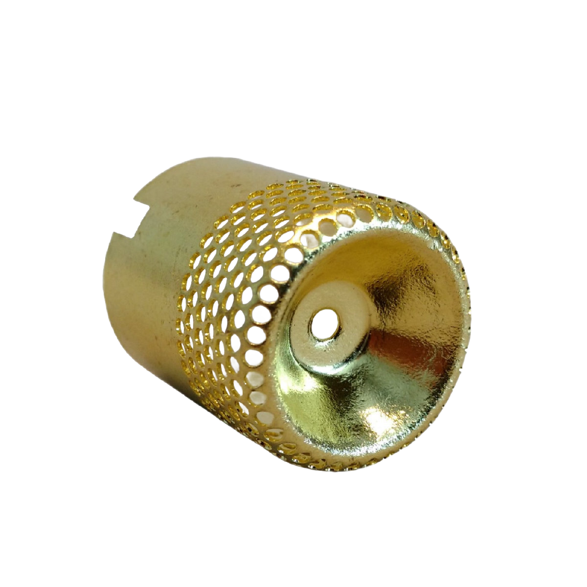 Brass flame spreader with perforated design for even flame distribution, compatible with multiple lamp models, featured in Lamps & Lighting and Parts and Accessories collections.