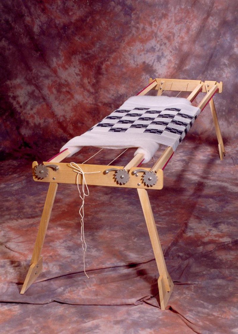 Handcrafted Amish-made wooden quilt frame with sturdy unfinished legs and adjustable rollers, ideal for sewing and quilting, featured in Home & Decor, Sewing and Quilting, USA Made, Amish Made, Best Sellers, and Promo Eligible collections.