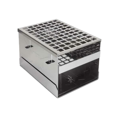 Handcrafted compact stainless steel camp stove with a grid top and foldable design, suitable for outdoor cooking in Farm, Garden & Tool, Camping, Emergency Supplies, Best Sellers, and Promo Eligible collections.