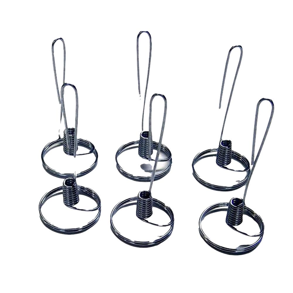 Six handcrafted steel olive oil lamp bases with coiled wick holders arranged neatly, highlighting USA made oil lamp parts in Lamps & Lighting, USA Made, and Best Sellers collections.