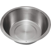 Round stainless steel dishpan with a flat base and smooth finish, crafted for durable household cleaning and kitchen tasks in Home & Decor, Cleaning Utensils, and Best Sellers collections.