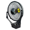 Compact 9-inch portable battery-powered fan with adjustable tilt bracket and sturdy metal construction, ideal for Home & Decor, Farm, Garden & Tool, and Emergency Supplies collections.