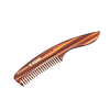 Handcrafted polished brown comb with fine teeth, ergonomically designed for precise moustache and beard grooming, featured in Health & Wellness, Grooming and Personal Hygiene, Best Sellers, and Promo Eligible collections.