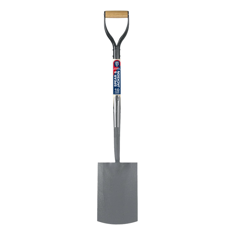 Heavy-duty professional digging spade with a forged carbon steel head and wooden handle, built for Farm, Garden & Tool, Digging and Cultivating, Lawncare, and Best Sellers collections.