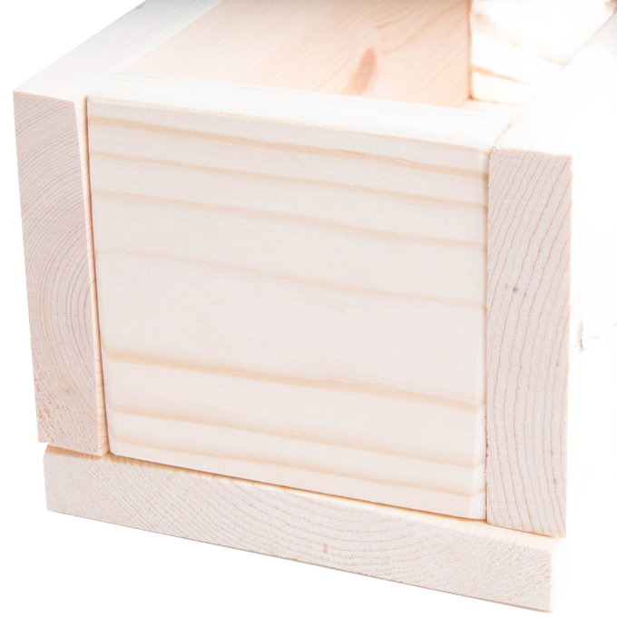 Handcrafted wooden soap loaf mold made from durable pine with adjustable metal wingnut, designed for cold process soapmaking in Health & Wellness, Soaps and Soapmaking, and USA Made collections.