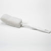 Extra gentle bottle brush with a durable plastic handle and soft sponge-like pad, designed for non-scratch cleaning of delicate glass and plastic bottles, featured in Home & Decor, Household Cleaning, and USA Made collections.