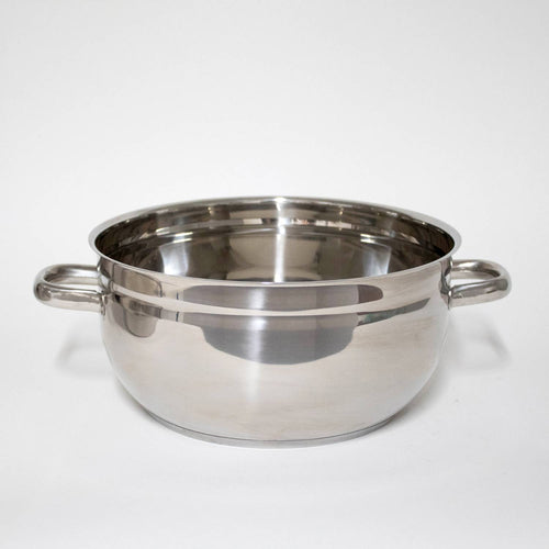 Polished stainless steel 11 qt pot with side handles designed for stovetop use, featured in Kitchen & Food, Juicers and Steamers, Best Sellers, and Promo Eligible collections.