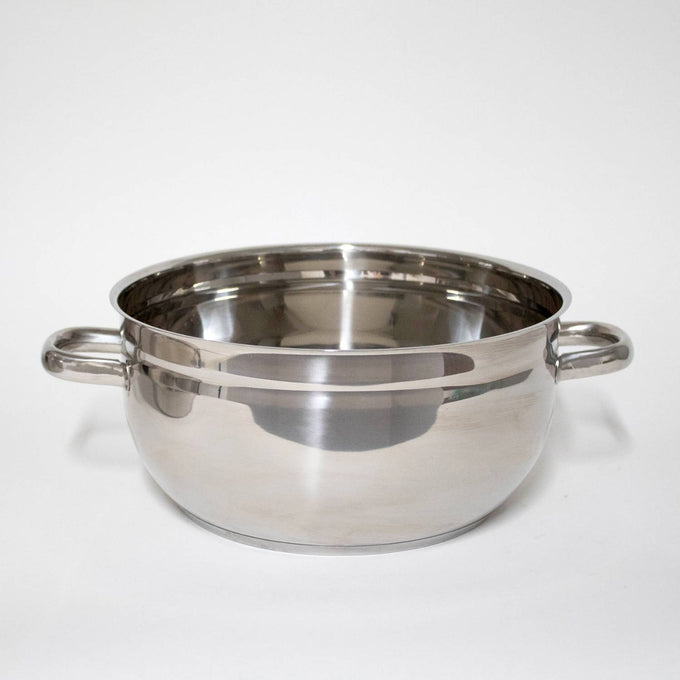 Polished stainless steel 11 qt pot with side handles designed for stovetop use, featured in Kitchen & Food, Juicers and Steamers, Best Sellers, and Promo Eligible collections.