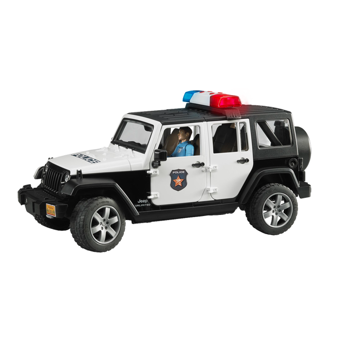 Bruder Toys Jeep Wrangler Rubicon Police Vehicle with Officer