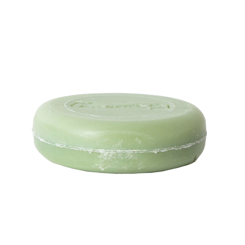 Handcrafted small green shaving soap bar with moisturizing ingredients like shea butter and avocado oil, featured in Health & Wellness, Grooming and Personal Hygiene, Soaps and Soapmaking, USA Made, Best Sellers, Promo Eligible collections.
