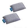 Two gray textured microfiber cleaning pads with blue fabric tags, designed for chemical-free cleaning, featured in Home & Decor, Household Cleaning, Cleaning Utensils and Gadgets, Best Sellers, and Promo Eligible collections.