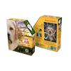 Handcrafted unique-shaped jigsaw puzzle featuring a Labrador retriever design with 550 pieces, made in USA, perfect for Toys, Books & Games, Children's Toys, Games and Puzzles collections.