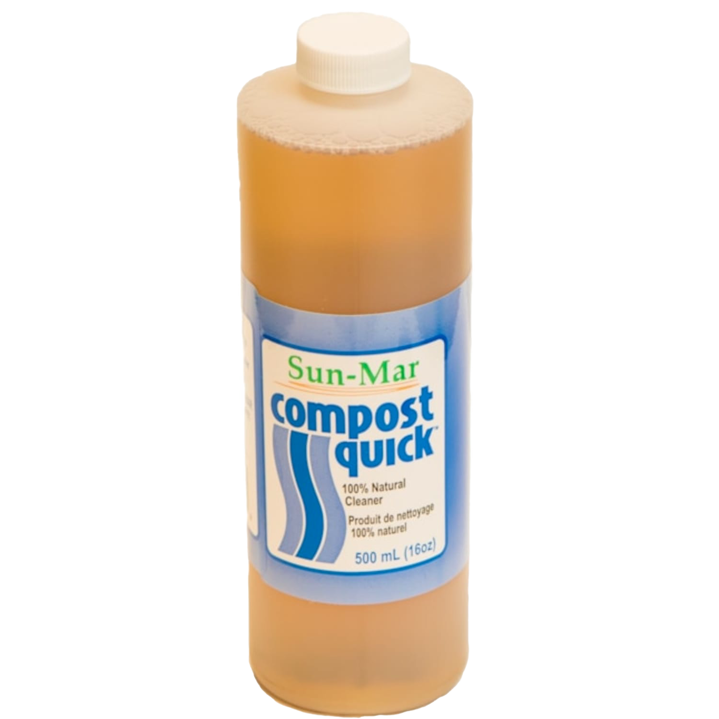 Handcrafted 16 oz. bottle of enzyme-based natural cleaner designed to promote bacterial action, featured in Appliances, Composting Toilets, Best Sellers, and Promo Eligible collections.