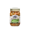 Clear 15-ounce jar of handcrafted green tomato relish with all-natural ingredients, made in USA, suitable for Kitchen & Food, Pantry, and Best Sellers collections.