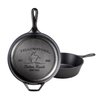 Set of two handcrafted cast iron skillets featuring a Bucking Bronco design with Yellowstone branding, made in USA, ideal for Kitchen & Food, Cookware, Cast Iron, USA Made, and Best Sellers collections.