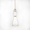 Solid brass hanging bracket with tilt frame design suspended from a chain, suited for oil lamps, featured in Lamps & Lighting and Hanging Lamps collections.
