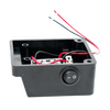 Compact black battery light adapter box with on/off switch and red and black wiring, designed for use in LED lighting within Lamps & Lighting and Battery, Solar, LED collections.