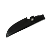 Black leather sheath with secure snap closure for a fixed blade camping knife, designed for durability and protection, ideal for Camping and Farm, Garden & Tool collections.