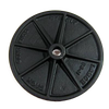 Heavy-duty, handcrafted pressing disc made in USA with a solid cast design, ideal for Kitchen & Food, Specialty Equipment, Butchering Supplies, Best Sellers, and Promo Eligible collections.