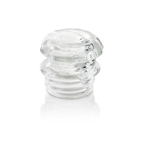 Clear glass knob for percolator lid, designed to provide a secure grip and enhance visibility while brewing coffee or tea, suitable for Kitchen & Food, Camping, and Brewing Coffee and Tea collections.