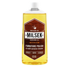 Plastic bottle of handcrafted wood furniture polish and multi-purpose cleaner with amber liquid and white cap, featuring a vintage-inspired label, perfect for Home & Decor and USA Made collections.