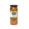 Glass jar of handcrafted mild pepper mix featuring a colorful blend of chopped vegetables, made in USA, ideal for Kitchen & Food, Pantry, and Best Sellers collections at Lehman’s.