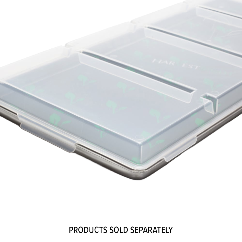 Clear plastic cover on a stainless steel tray designed for food preservation and drying, suitable for Kitchen & Food and Best Sellers collections.