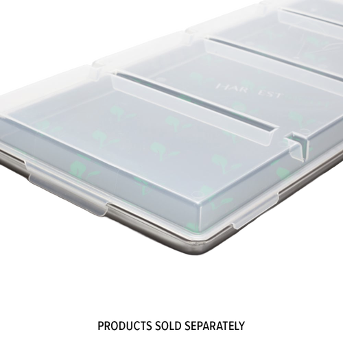 Clear plastic cover on a stainless steel tray designed for food preservation and drying, suitable for Kitchen & Food and Best Sellers collections.