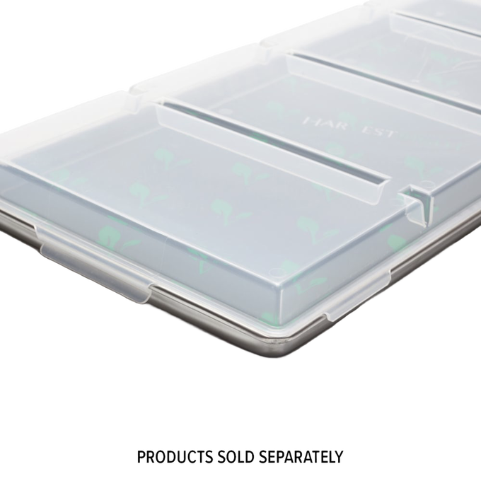 Clear plastic cover on a stainless steel tray designed for food preservation and drying, suitable for Kitchen & Food and Best Sellers collections.