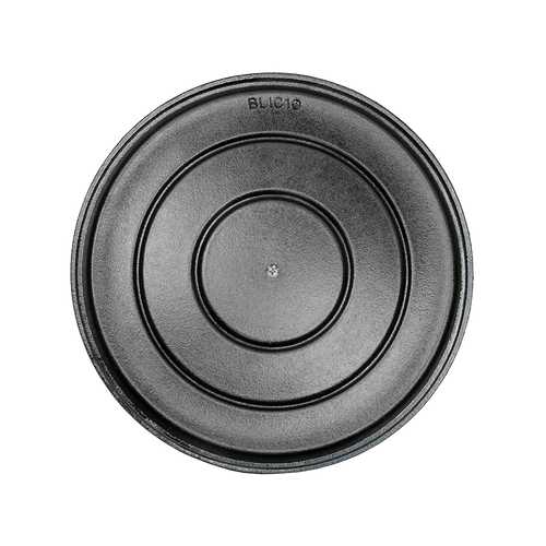 Heavy-duty cast iron lid with a triple-seasoned finish, designed to lock in moisture for flavorful cooking, featured in Kitchen & Food, Cast Iron, USA Made, and Best Sellers collections.
