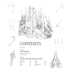 Black and white illustration of a large tree stump surrounded by various hand tools and woodworking devices, representing traditional woodland craft techniques from a how-to book in Toys, Books & Games and Home and Garden collections.