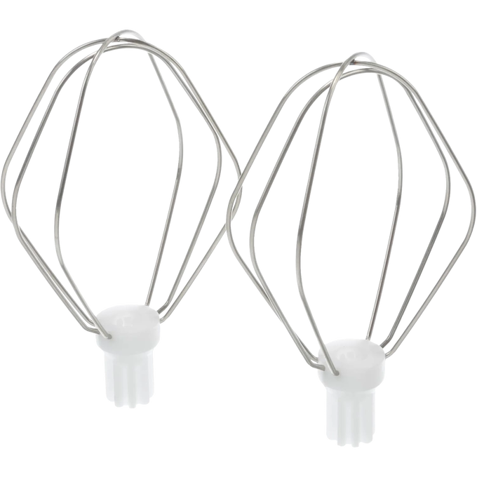Handcrafted batter whisk attachments with fewer tines for smooth mixing without excess air, compatible with Bosch and NutriMill mixers, ideal for Kitchen & Food, Baking Supplies, and Cooking Helpers collections.