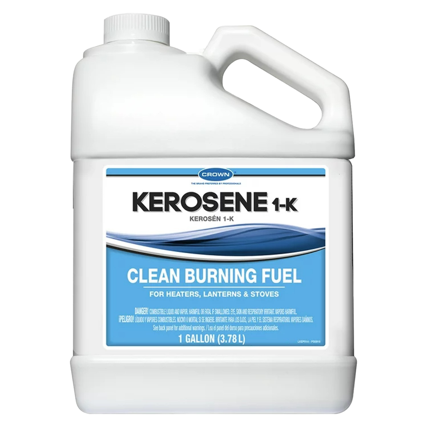 1-gallon container of pure, clean-burning kerosene fuel made in USA, ideal for heaters, lanterns, stoves, and included in farm, garden, emergency, and lamp fuel collections.