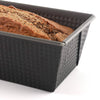 Heavy gauge steel loaf pan with durable nonstick coating, tapered sides, and textured surface for easy release, ideal for Kitchen & Food, Cookware, and Baking Supplies collections.