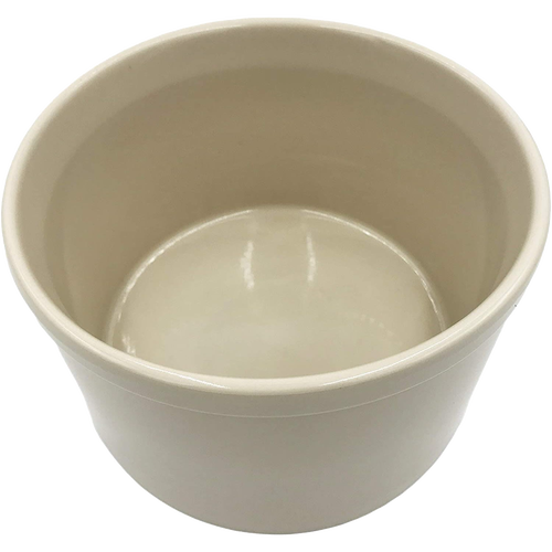 Cream-colored stoneware crock with smooth glaze and wide opening, handcrafted for Kitchen & Food, Food Preservation, Fermenting and Pickling, and Best Sellers collections.