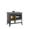 Handcrafted wood-burning cook stove with cast iron fire door and optional top food warmer, featuring legs for easy cleaning and external air intake, ideal for Stoves, Cookstoves, Best Sellers, and All Stoves & Appliances collections.