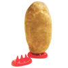 Rust-colored potato balanced upright on red plastic potato feet, designed for even cooking in microwave, featured in Kitchen & Food, Kitchen Gadgets, and Best Sellers collections.
