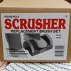 Replacement brush set with durable nylon side and bottom brushes plus mounting screws, designed for effective shoe cleaning, featured in Home & Decor, Household Cleaning, and Best Sellers collections.