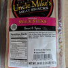 Clear package of handcrafted hickory smoked sweet and spicy snack sticks made with pork and beef, a savory gluten-free treat from USA, ideal for Kitchen & Food, Snacks and Sweets, Meats, USA Made, Best Sellers, Promo Eligible collections.