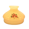 Softly tinted champagne glass lamp shade featuring a hand-painted red rose design, ideal for lamps and lighting, parts and accessories, lamp shades, and best sellers collections.