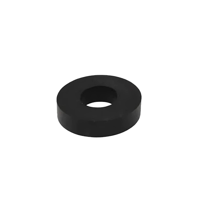 Handcrafted black rubber washer designed as a replacement part for gravity water filters, ideal for Appliances, Emergency Supplies, and Water Heating and Treatment collections.