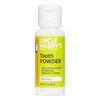 2 oz bottle of Uncle Harry’s Natural Tooth Powder in mild mint flavor, featuring pH balancing and restorative minerals, handcrafted and made in USA, ideal for Health & Wellness and Grooming collections