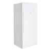Tall white upright freezer with a sleek handle, handcrafted and Amish made in the USA, combining energy-free operation with spacious storage for appliances and refrigerators collections.