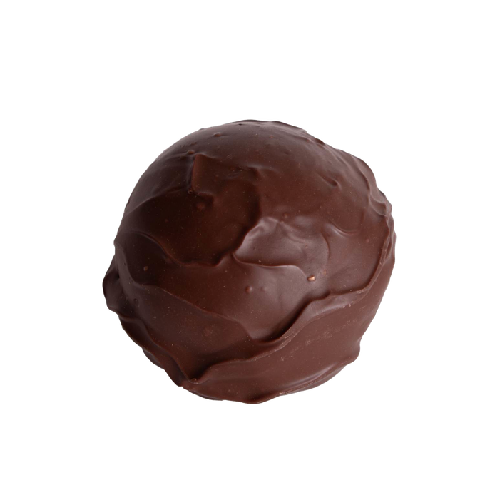 Handcrafted hot chocolate sphere made in USA with a smooth rich chocolate exterior, perfect for Kitchen & Food, Snacks and Sweets, Beverages, USA Made, Best Sellers, and Promo Eligible collections.